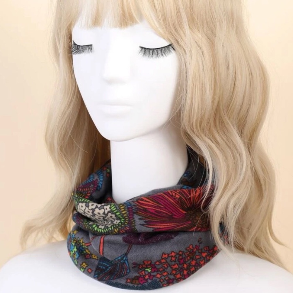 New Transforming Infinity Scarf - Slouch Beanie - Lightweight Head Wrap Hair - Picture 13 of 16